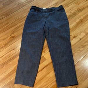 Tilley dark denim straight wide leg jeans. Size 14.